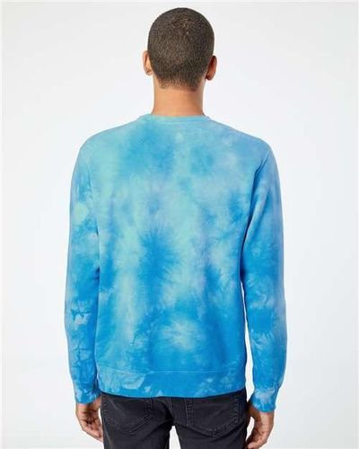 Midweight Tie-Dyed Crewneck Sweatshirt - PRM3500TD image thumbnail