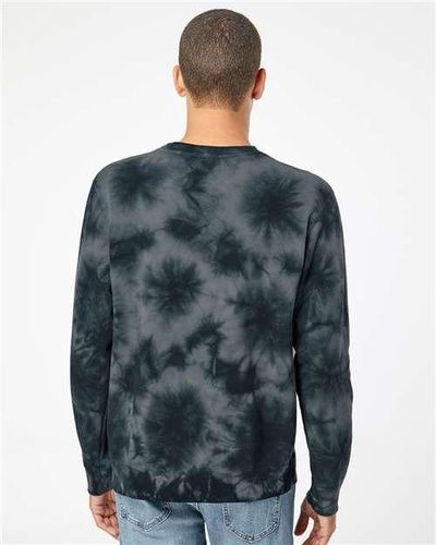 Midweight Tie-Dyed Crewneck Sweatshirt - PRM3500TD image thumbnail