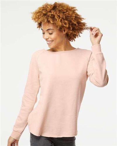Women's California Wave Wash Crewneck Sweatshirt - PRM2000 image thumbnail Women's California Wave Wash Crewneck Sweatshirt - PRM2000 image thumbnail