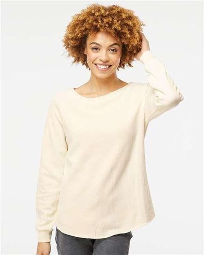 Women's California Wave Wash Crewneck Sweatshirt - PRM2000 image thumbnail Women's California Wave Wash Crewneck Sweatshirt - PRM2000 image thumbnail