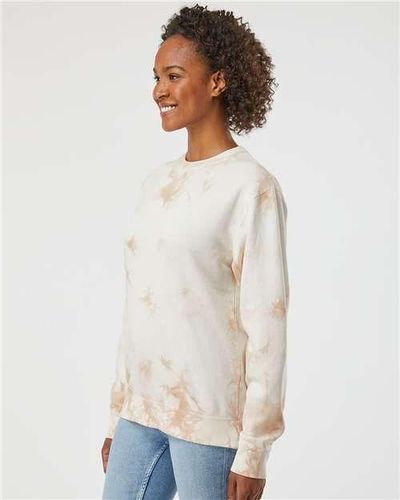 Midweight Tie-Dyed Crewneck Sweatshirt - PRM3500TD image thumbnail