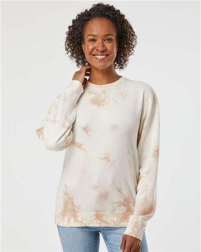 Midweight Tie-Dyed Crewneck Sweatshirt - PRM3500TD image thumbnail