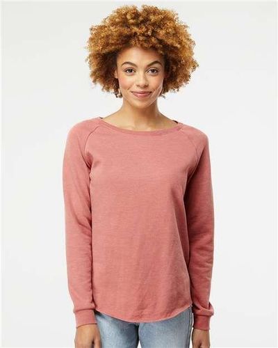 Women's California Wave Wash Crewneck Sweatshirt - PRM2000 image thumbnail Women's California Wave Wash Crewneck Sweatshirt - PRM2000 image thumbnail