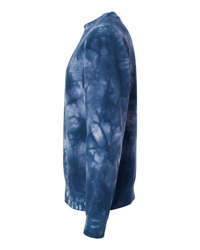 Midweight Tie-Dyed Crewneck Sweatshirt - PRM3500TD image thumbnail