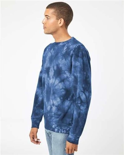 Midweight Tie-Dyed Crewneck Sweatshirt - PRM3500TD image thumbnail