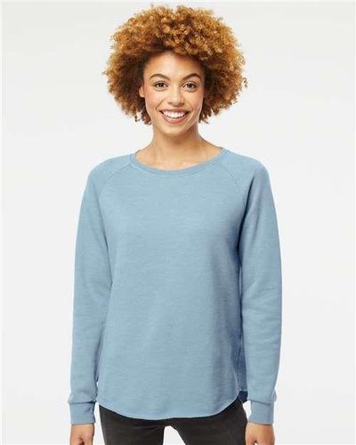 Women's California Wave Wash Crewneck Sweatshirt - PRM2000 image thumbnail Women's California Wave Wash Crewneck Sweatshirt - PRM2000 image thumbnail