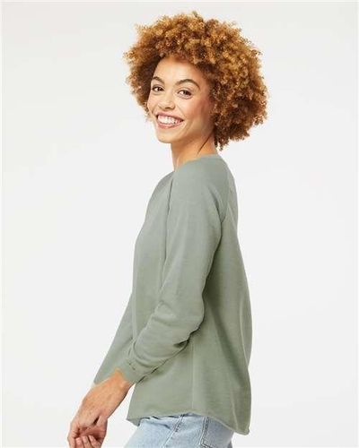 Women's California Wave Wash Crewneck Sweatshirt - PRM2000 image thumbnail Women's California Wave Wash Crewneck Sweatshirt - PRM2000 image thumbnail