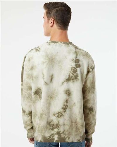 Midweight Tie-Dyed Crewneck Sweatshirt - PRM3500TD image thumbnail