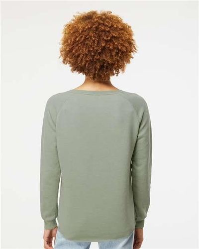 Women's California Wave Wash Crewneck Sweatshirt - PRM2000 image thumbnail Women's California Wave Wash Crewneck Sweatshirt - PRM2000 image thumbnail