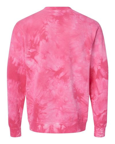 Midweight Tie-Dyed Crewneck Sweatshirt - PRM3500TD image thumbnail