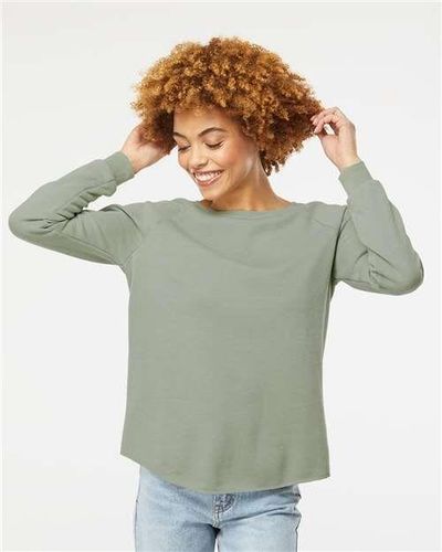 Women's California Wave Wash Crewneck Sweatshirt - PRM2000 image thumbnail Women's California Wave Wash Crewneck Sweatshirt - PRM2000 image thumbnail