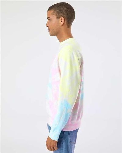 Midweight Tie-Dyed Crewneck Sweatshirt - PRM3500TD image thumbnail