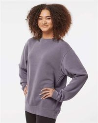Image of Midweight Pigment-Dyed Crewneck Sweatshirt - PRM3500