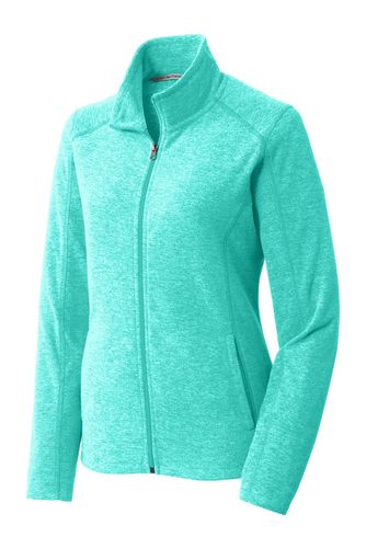 Port Authority Ladies Heather Microfleece Full-Zip Jacket. L235 image thumbnail