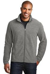 Image of Port Authority Heather Microfleece Full-Zip Jacket. F235