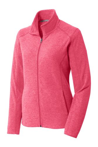 Port Authority Ladies Heather Microfleece Full-Zip Jacket. L235 image thumbnail