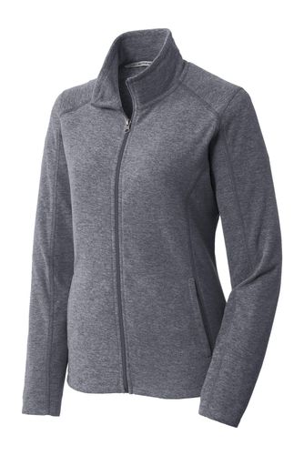 Port Authority Ladies Heather Microfleece Full-Zip Jacket. L235 image thumbnail