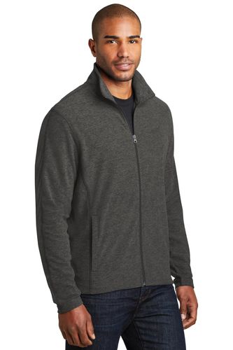 Port Authority Heather Microfleece Full-Zip Jacket. F235 image thumbnail