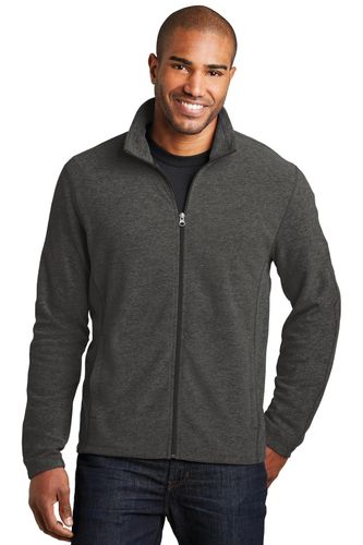 Port Authority Heather Microfleece Full-Zip Jacket. F235 image thumbnail