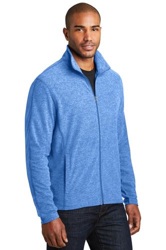Port Authority Heather Microfleece Full-Zip Jacket. F235 image thumbnail