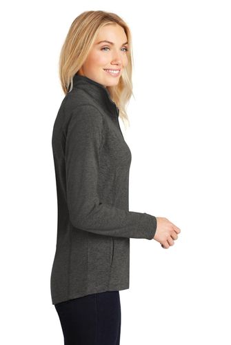 Port Authority Ladies Heather Microfleece Full-Zip Jacket. L235 image thumbnail
