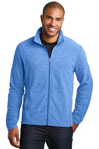 Port Authority Heather Microfleece Full-Zip Jacket. F235 image thumbnail