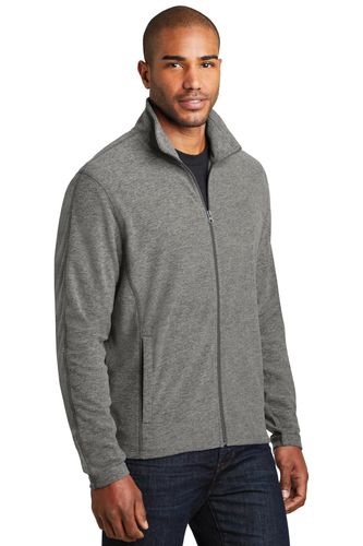 Port Authority Heather Microfleece Full-Zip Jacket. F235 image thumbnail