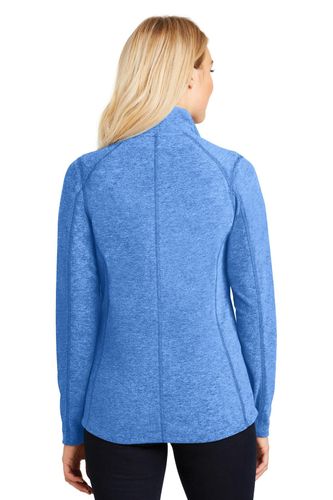 Port Authority Ladies Heather Microfleece Full-Zip Jacket. L235 image thumbnail