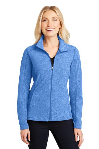 Port Authority Ladies Heather Microfleece Full-Zip Jacket. L235 image thumbnail