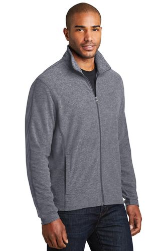 Port Authority Heather Microfleece Full-Zip Jacket. F235 image thumbnail