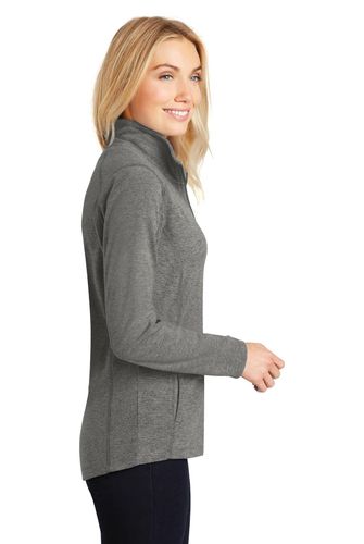 Port Authority Ladies Heather Microfleece Full-Zip Jacket. L235 image thumbnail