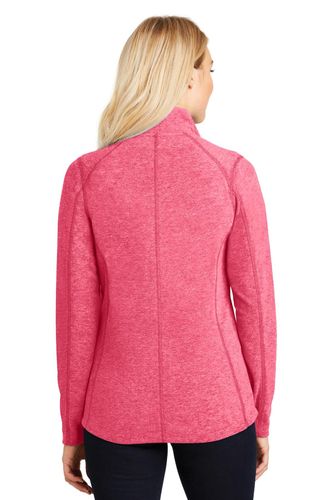 Port Authority Ladies Heather Microfleece Full-Zip Jacket. L235 image thumbnail
