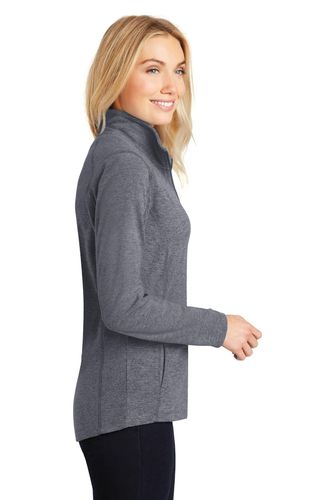Port Authority Ladies Heather Microfleece Full-Zip Jacket. L235 image thumbnail