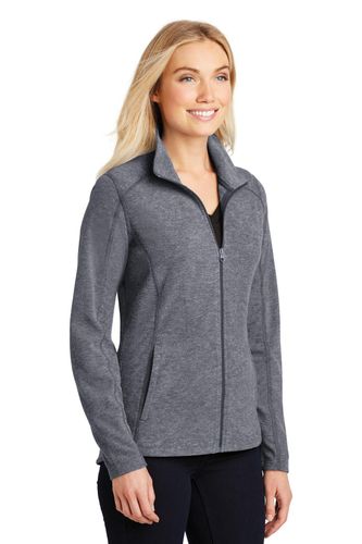 Port Authority Ladies Heather Microfleece Full-Zip Jacket. L235 image thumbnail