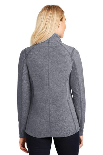 Port Authority Ladies Heather Microfleece Full-Zip Jacket. L235 image thumbnail