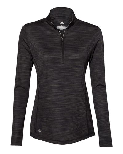 Women's Lightweight Mélange Quarter-Zip Pullover - A476 image thumbnail