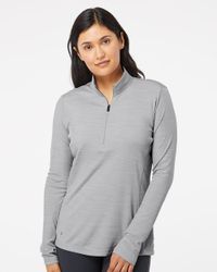 Image of Women's Lightweight Mélange Quarter-Zip Pullover - A476