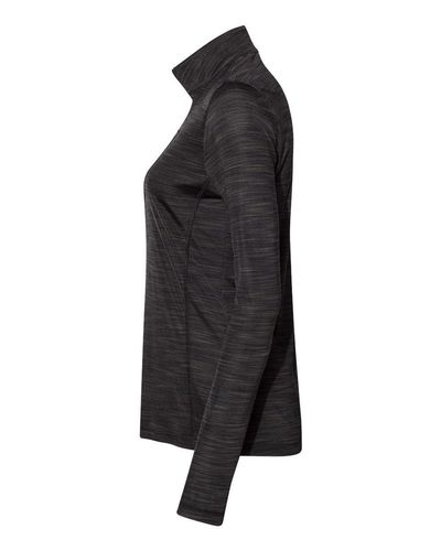Women's Lightweight Mélange Quarter-Zip Pullover - A476 image thumbnail