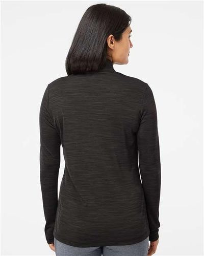 Women's Lightweight Mélange Quarter-Zip Pullover - A476 image thumbnail