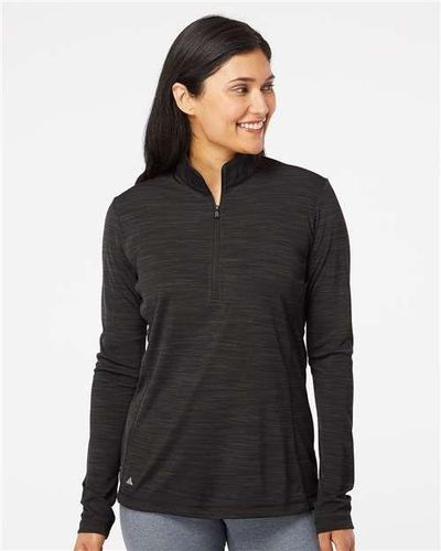 Women's Lightweight Mélange Quarter-Zip Pullover - A476 image thumbnail