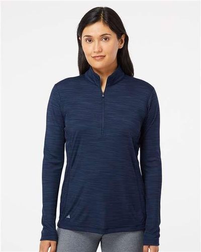 Women's Lightweight Mélange Quarter-Zip Pullover - A476 image thumbnail