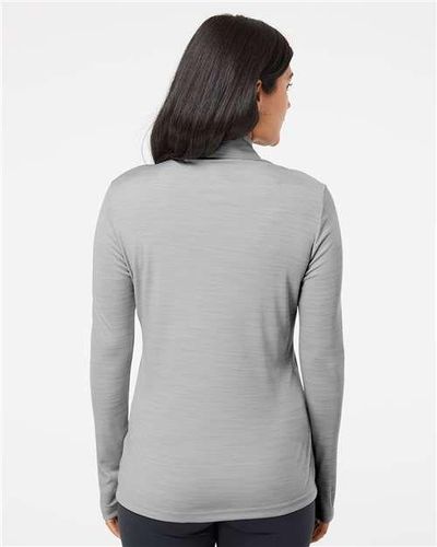Women's Lightweight Mélange Quarter-Zip Pullover - A476 image thumbnail