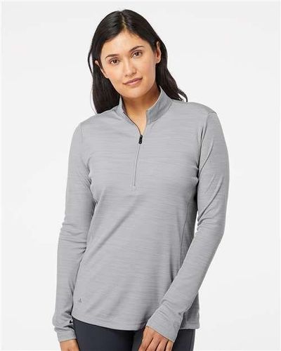 Women's Lightweight Mélange Quarter-Zip Pullover - A476 image thumbnail