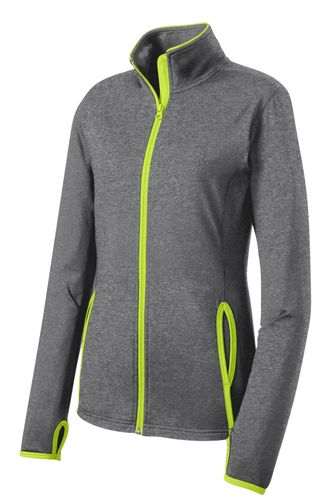 Sport-Tek Ladies Sport-Wick Stretch Contrast Full-Zip Jacket. LST853 image thumbnail