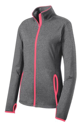 Sport-Tek Ladies Sport-Wick Stretch Contrast Full-Zip Jacket. LST853 image thumbnail