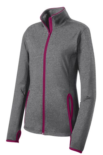 Sport-Tek Ladies Sport-Wick Stretch Contrast Full-Zip Jacket. LST853 image thumbnail