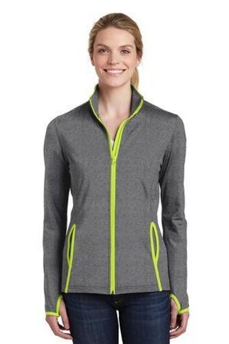 Sport-Tek Ladies Sport-Wick Stretch Contrast Full-Zip Jacket. LST853 image thumbnail