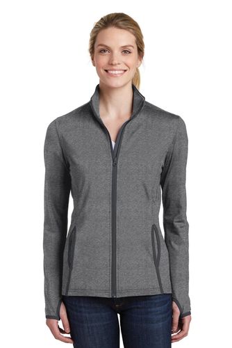 Sport-Tek Ladies Sport-Wick Stretch Contrast Full-Zip Jacket. LST853 image thumbnail