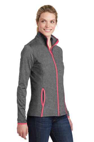 Sport-Tek Ladies Sport-Wick Stretch Contrast Full-Zip Jacket. LST853 image thumbnail