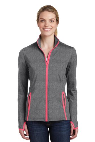 Sport-Tek Ladies Sport-Wick Stretch Contrast Full-Zip Jacket. LST853 image thumbnail